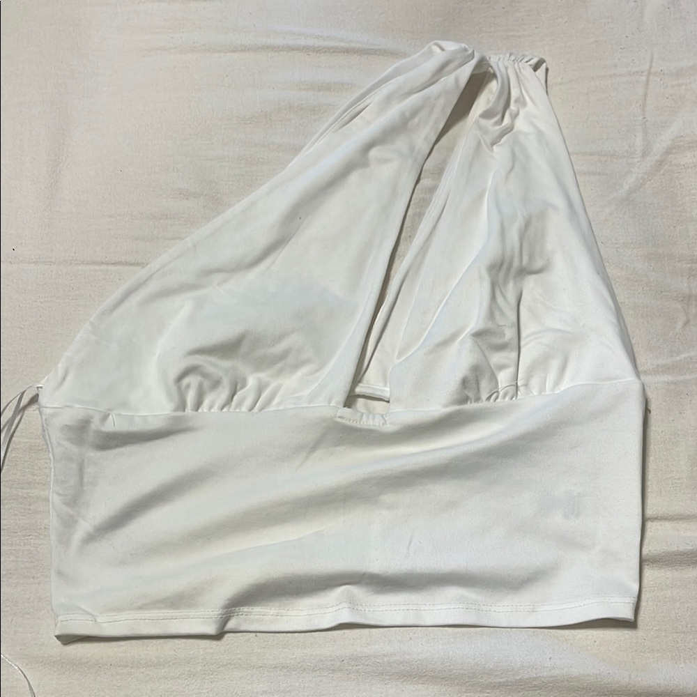 White Halter Top